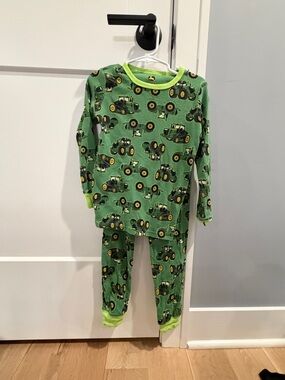 John Deere Green Tractor Kids Pajama Set